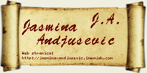 Jasmina Anđušević vizit kartica